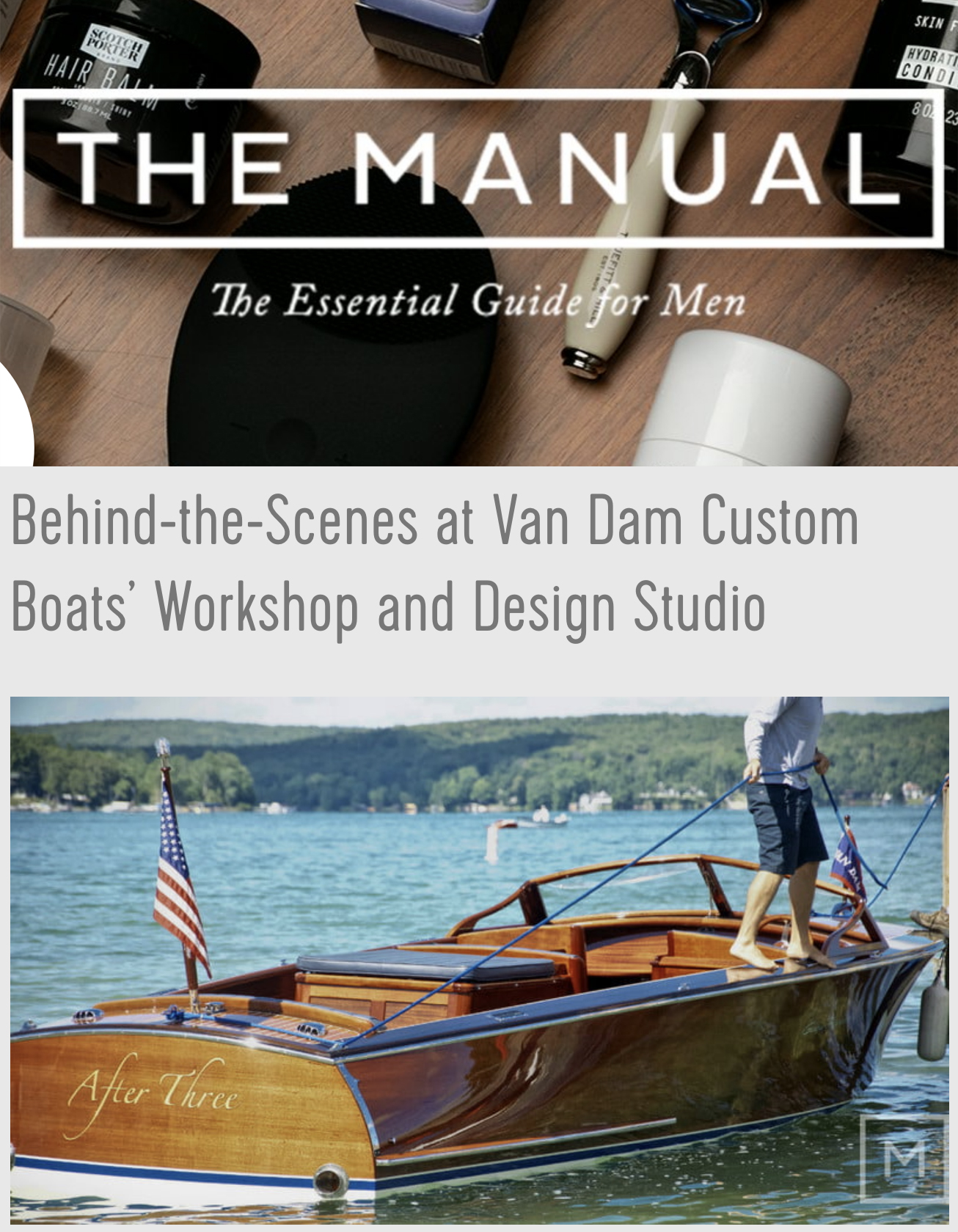 Cover of The Manual magazine.