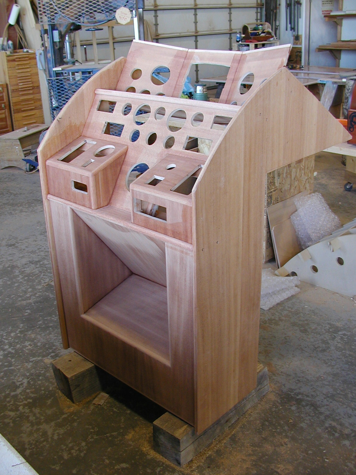 Constructing the helm console of Blue Star