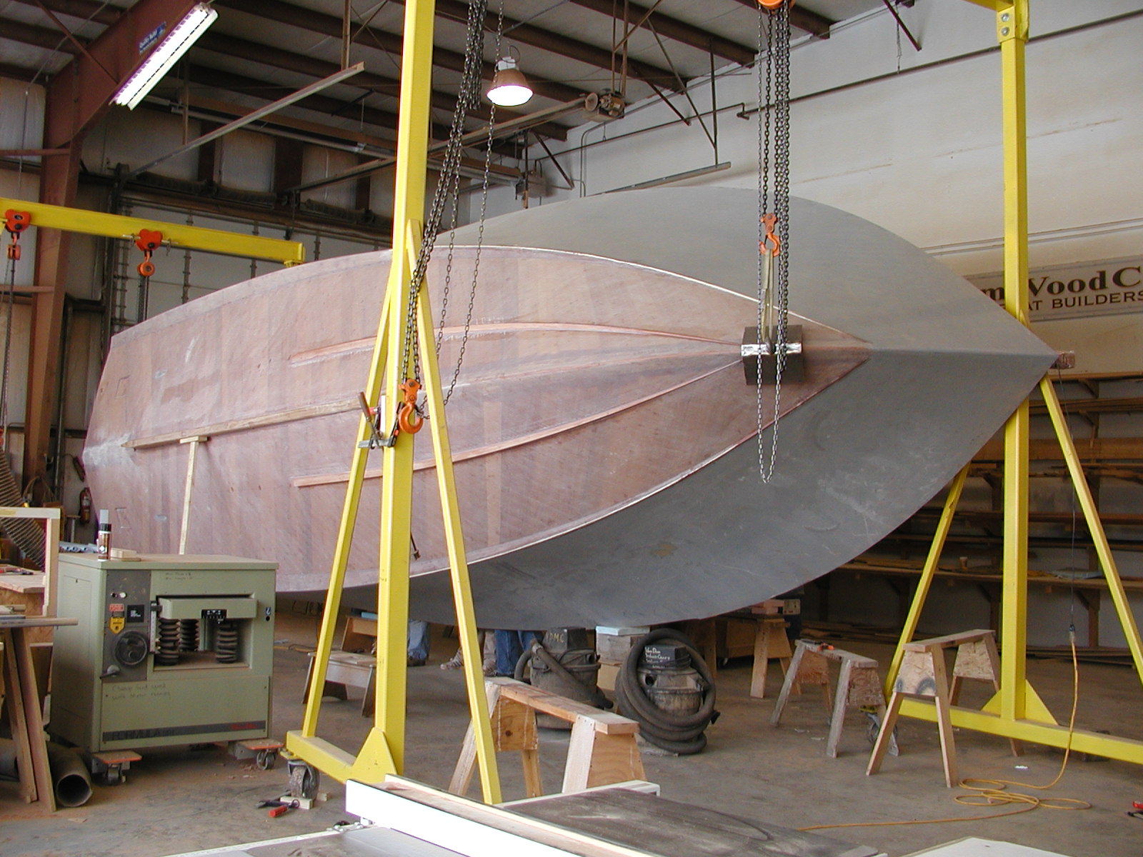 Rolling the hull on Blue Star